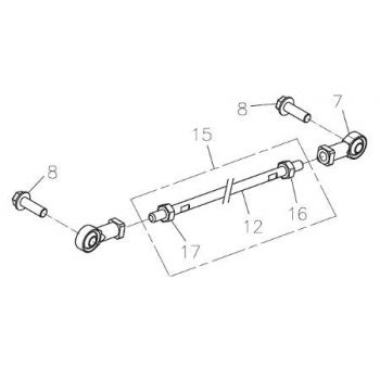 Gelenkkopf Schaltung Rechtsgewinde Adly ATV Quad 280/320, Conquest 600/700