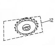 Adly Kettenrad / Zahnrad vorn 19T für ATV/Quad 50, Mod. 155