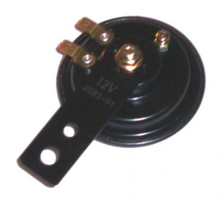 Hupe schwarz 12 Volt,  70 mm f. diverse Fahrzeuge
