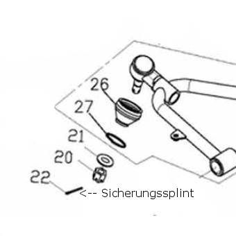 Sicherungssplint  3*32 f. Kronenmutter M12 Adly ATV 150/300/600