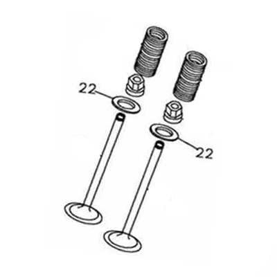Ventilfedersitz (Scheibe) Adly ATV/Quad 300 / 400 XS