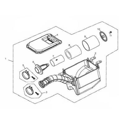 Luftfilterelement B ATV/Quad 280-400