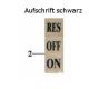 Aufkleber silber f. Benzinhahn (ON-OFF-RES) Adly ATV/Quad