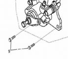 1 Schraube mit Bund M10 x 28 f. Bremssattel 220-500er