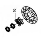 Bremsscheibenaufnahme hinten Adly ATV 220-500