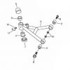 A-Arm / Radaufhängung rechts  (Querlenker) Adly ATV/Quad 50 u. 100