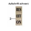 Aufkleber silber f. Benzinhahn (ON-OFF-RES) Adly ATV/Quad
